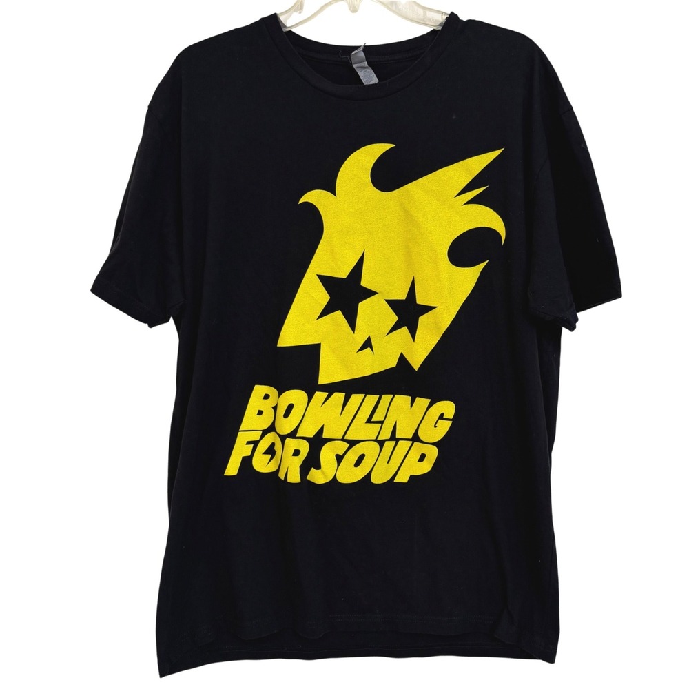 Bowling For Soup 2023 Tour T-Shirt Mens XL Black Short Sleeve Band Tee Pop Punk